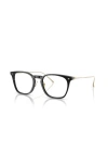 Giorgio Armani 49mm Rectangle Optical Glasses In Black