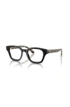 Giorgio Armani 47mm Rectangle Optical Glasses In Black