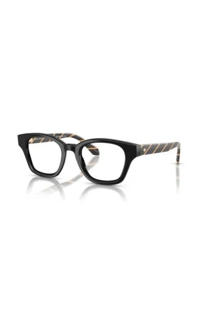 GIORGIO ARMANI GIORGIO ARMANI 49MM RECTANGLE OPTICAL GLASSES
