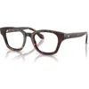 Giorgio Armani 49mm Rectangle Optical Glasses In Gold