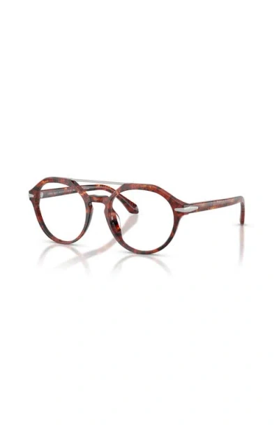 Giorgio Armani 49mm Round Optical Glasses In Multi