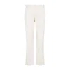 Giorgio Armani Straight-leg Trousers In Luxurious Cotton-silk Blend