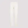 Giorgio Armani Straight-leg Trousers In Luxurious Cotton-silk Blend In Natural