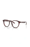 Giorgio Armani 50mm Phantos Optical Glasses In Burgundy