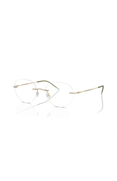 Giorgio Armani 50mm Phantos Optical Glasses In Gold