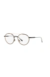 Giorgio Armani 50mm Round Optical Glasses In Gold