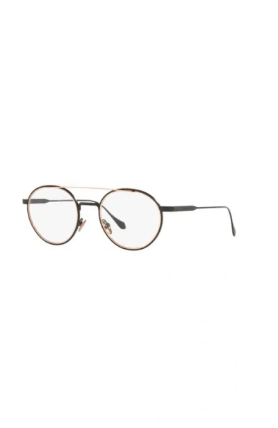 Giorgio Armani 50mm Round Optical Glasses In Gold