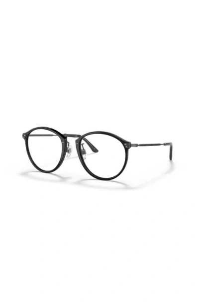 Giorgio Armani 51mm Phantos Optical Glasses In Black