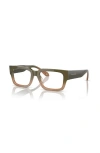 Giorgio Armani 51mm Rectangle Optical Glasses In Green
