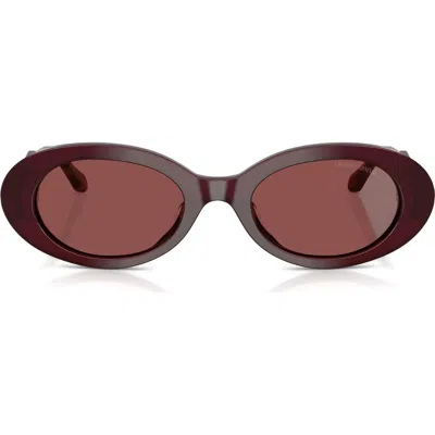 Giorgio Armani 52mm Oval Sunglasses In Brown