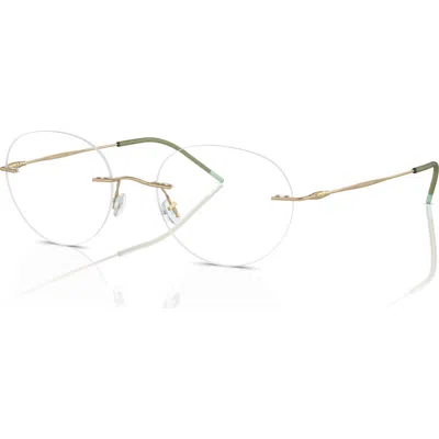 Giorgio Armani 52mm Phantos Optical Glasses In Green