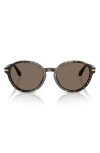 Giorgio Armani Round-frame Sunglasses In Brown
