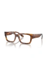 Giorgio Armani 53mm Rectangle Optical Glasses In Brown