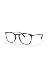 Giorgio Armani 53mm Square Optical Glasses In Black