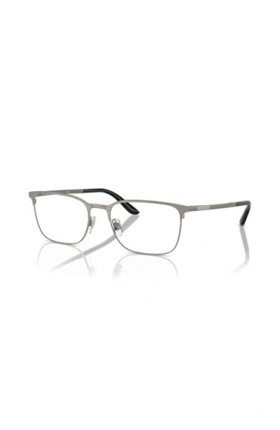 Giorgio Armani 53mm Square Optical Glasses In Gray
