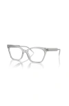 Giorgio Armani 52mm Cat Eye Optical Glasses In Gray