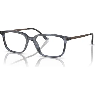 Giorgio Armani 55mm Rectangle Optical Glasses In Gray
