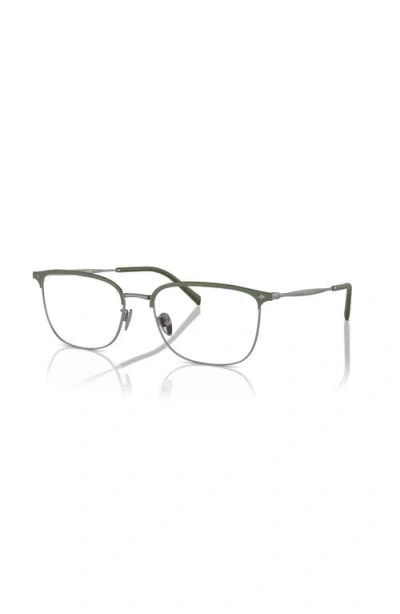 Giorgio Armani 55mm Rectangle Optical Glasses In Gray