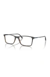 Giorgio Armani 55mm Rectangle Optical Glasses In Black