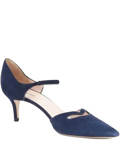 Pre-owned Giorgio Armani 55mm Suede Pumps