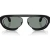 Giorgio Armani 57mm Oval Sunglasses In Black