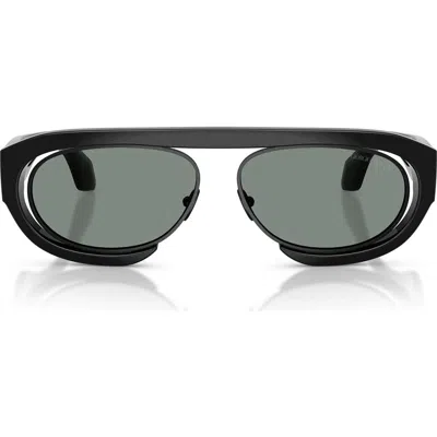 Giorgio Armani 57mm Oval Sunglasses In Black