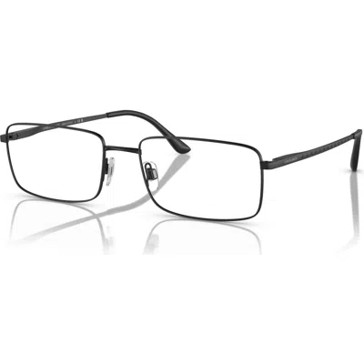 Giorgio Armani 59mm Rectangle Optical Glasses In Black