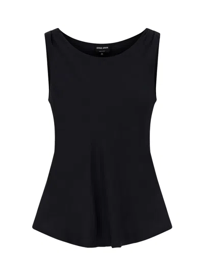 GIORGIO ARMANI GIORGIO ARMANI TOP BLACK
