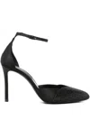 Giorgio Armani 90mm Crystal-embellished Ankle-strap Pumps