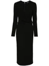 Giorgio Armani Keyhole Milano Jersey Sheath Dress