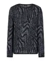 Giorgio Armani Men's Embroidered Jacquard Sweater In Black