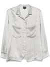 Giorgio Armani Abstract-print Shirt In Grey