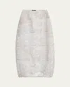 Giorgio Armani Abstract Semi-sheer Maxi Skirt In Solid Lightpastel G