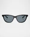 Giorgio Armani Acetate Cat-eye Sunglasses In Black