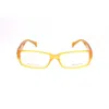 Giorgio Armani Yellow Acetate Frames In Yellow