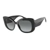 Giorgio Armani Black Acetate Sunglasses In Black