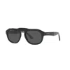 Giorgio Armani Black Acetate Sunglasses In Black