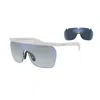 Giorgio Armani White Acetate Sunglasses In Multi