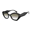 Giorgio Armani Black Acetate Sunglasses In Black