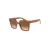 Giorgio Armani Brown Acetate Sunglasses In Brown