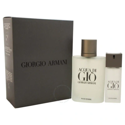 Giorgio Armani Acqua Di Gio By  For Men - 2 Pc Gift Set 3.4oz Edt Spray In White