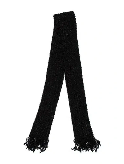 Pre-owned Giorgio Armani Acrylic Scarf In Black