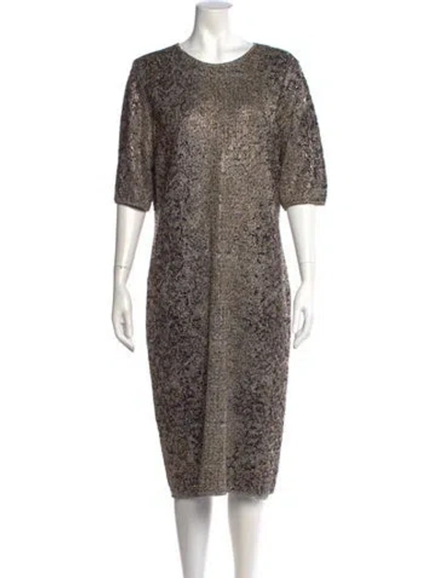 Pre-owned Giorgio Armani Animal Print Knee-length Dress In Multi