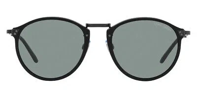 Pre-owned Giorgio Armani Ar 318sm Sunglasses Matte Black Brushed Gunmetal Gray 51mm