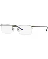Giorgio Armani Ar5010 Men's Rectangle Eyeglasses In Gunmetal
