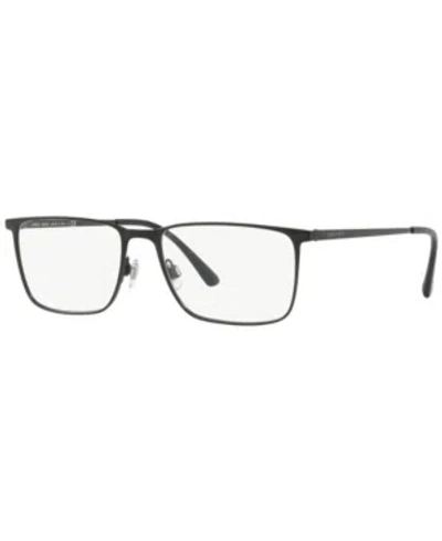 Giorgio Armani Ar5080 Men's Rectangle Eyeglasses In Matte Blk