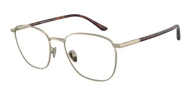 Giorgio Armani Ar5132 Men's Glasses, Gold, Size 52 In Matte Pale Gold