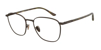 Giorgio Armani Ar5132 Men's Glasses, Gold, Size 54 In Brushed Bronze Gold