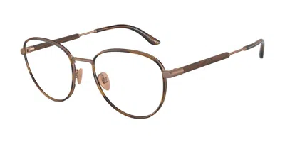 Giorgio Armani Ar5137j Asian Fit Men's Glasses, Brown, Size 52