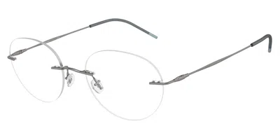 Giorgio Armani Ar5147 3003 Men's Glasses Gunmetal Size 52 - Free Lenses - Blue Light Block Available In Silver